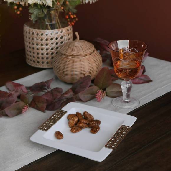 NEW BEATRIZ BALL thanni rattan beverage napkin holder in white - Picture 3 of 3